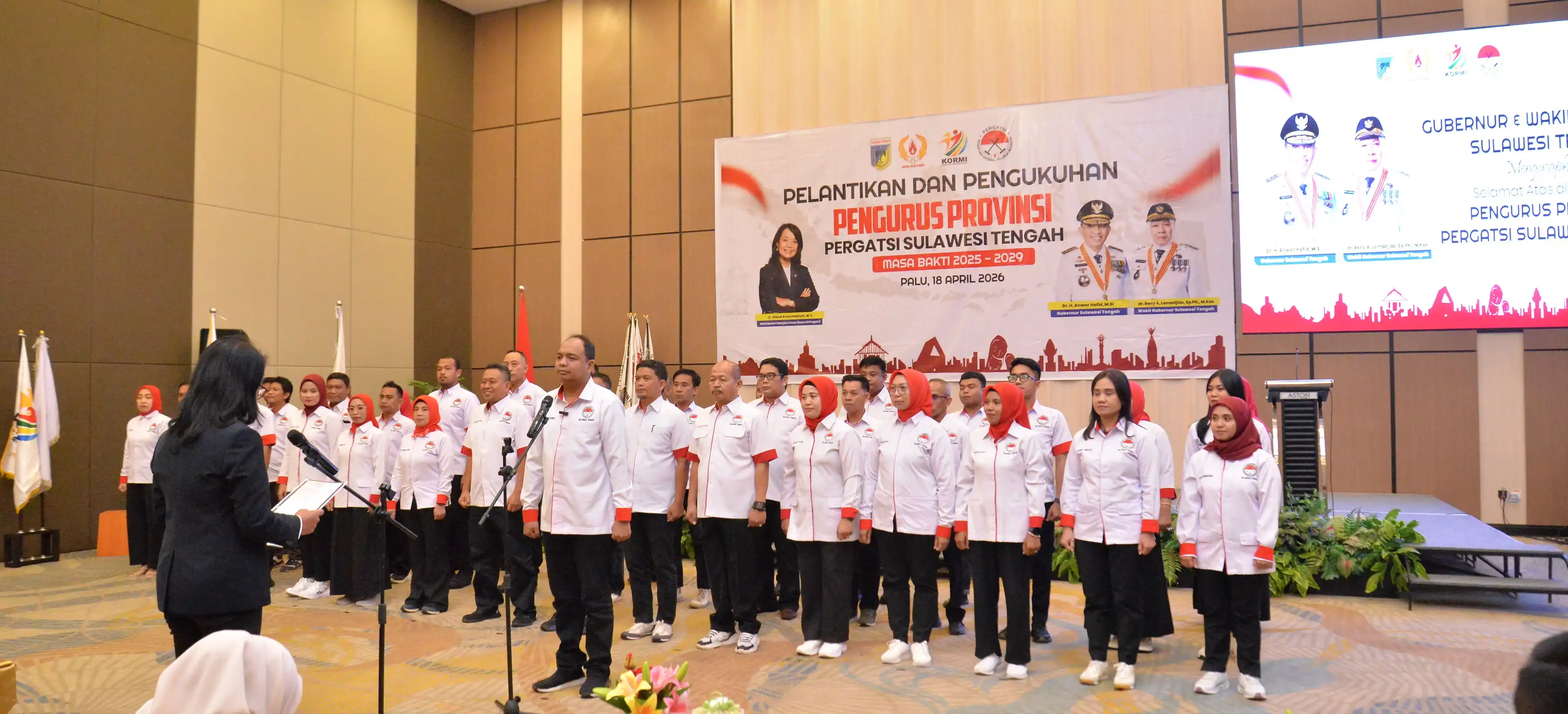 Pengurus Pergatsi Sulteng Periode 2025-2029 Resmi Dikukuhkan