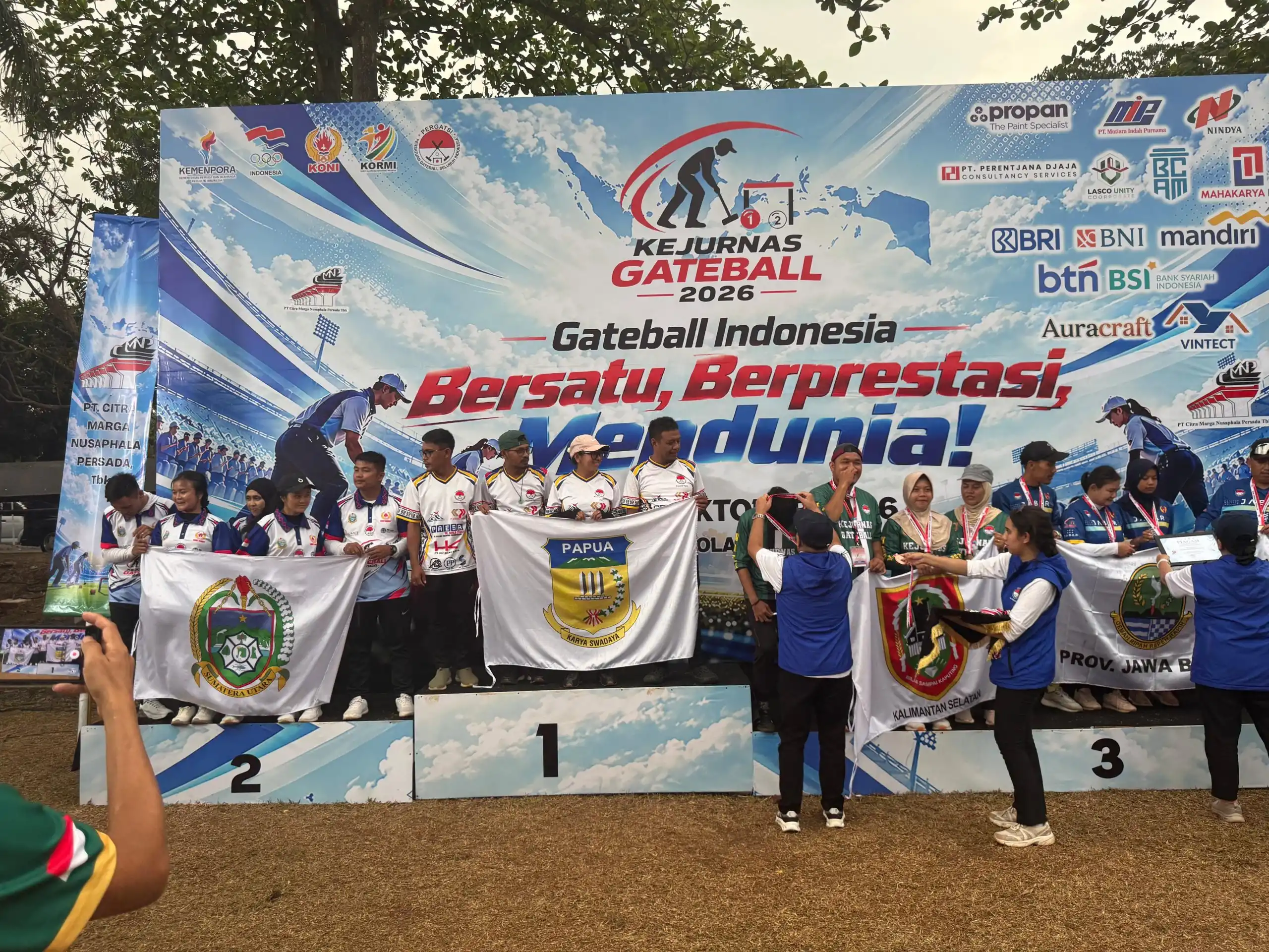 Tim Gateball Papua Raih Emas di Kejurnas 2026